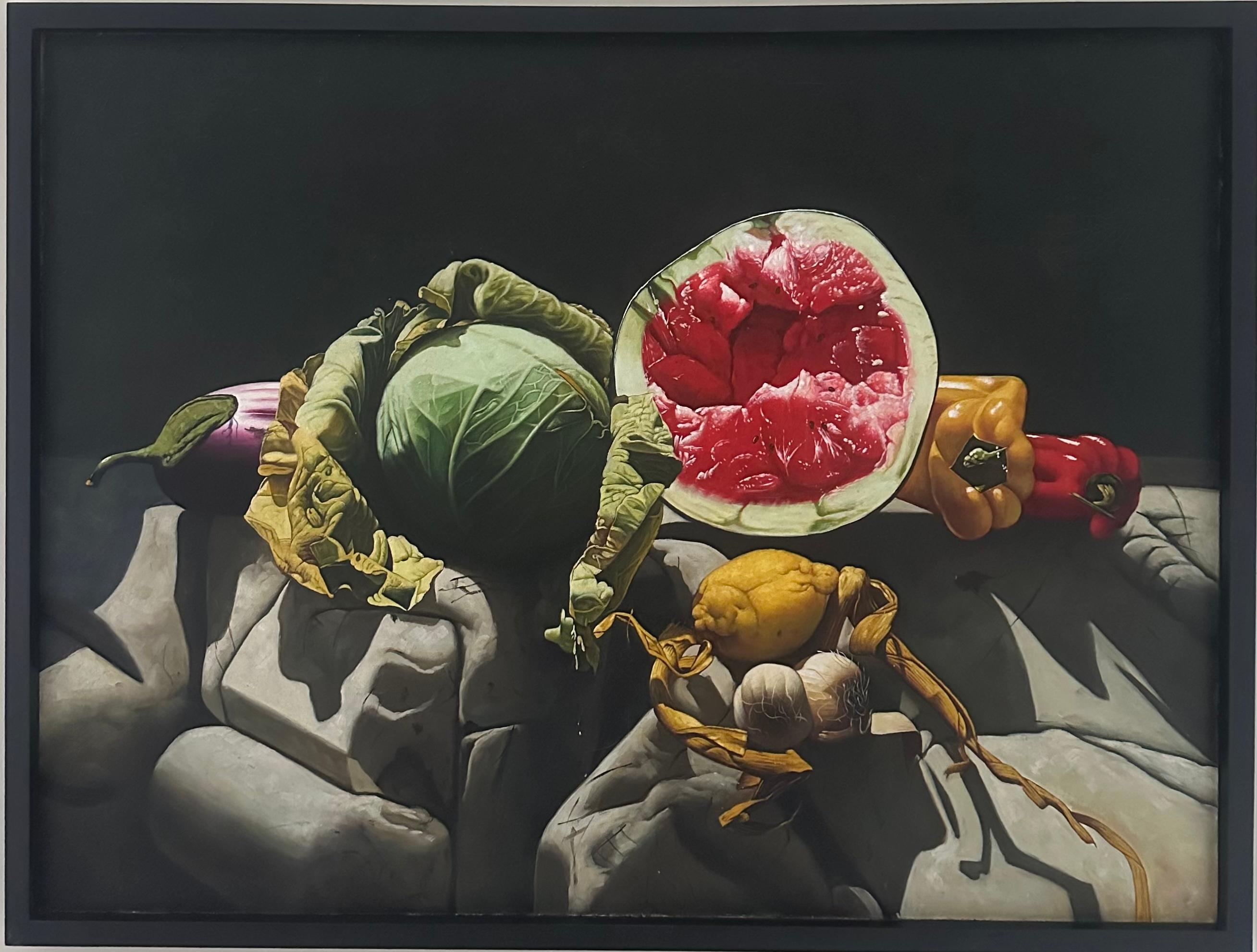 Photorealistic Baroque Inspired Still-Life Painting, Unattributed