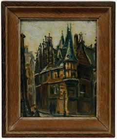 Pierre-Antoine Cluzeau (1884-1963) - Anfang 20. Jahrhundert Öl, Hôtel de Sens