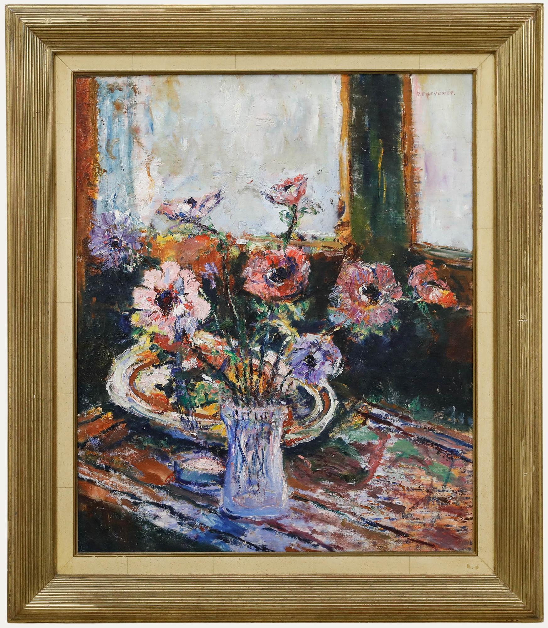 Pierre Thevenet (1870-1937) - Early 20th Century Oil, Still Life with Poppies