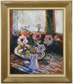 Pierre Thevenet (1870-1937) - Huile du début du 20e siècle, Nature morte aux coquelicots
