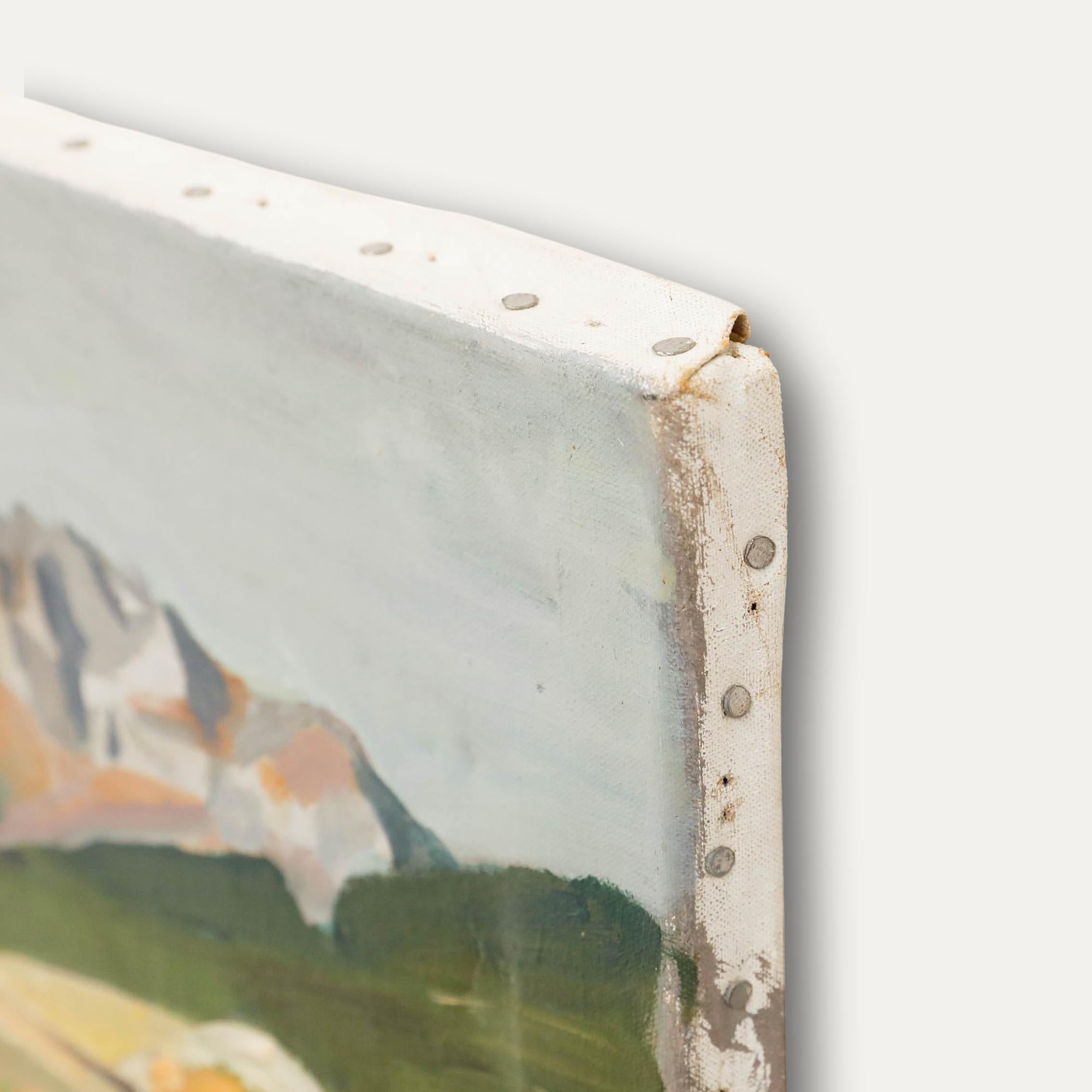 Pieter Oving (1923-2004) - Gerahmtes Öl des 20. Jahrhunderts, Französische Hügel im Angebot 1