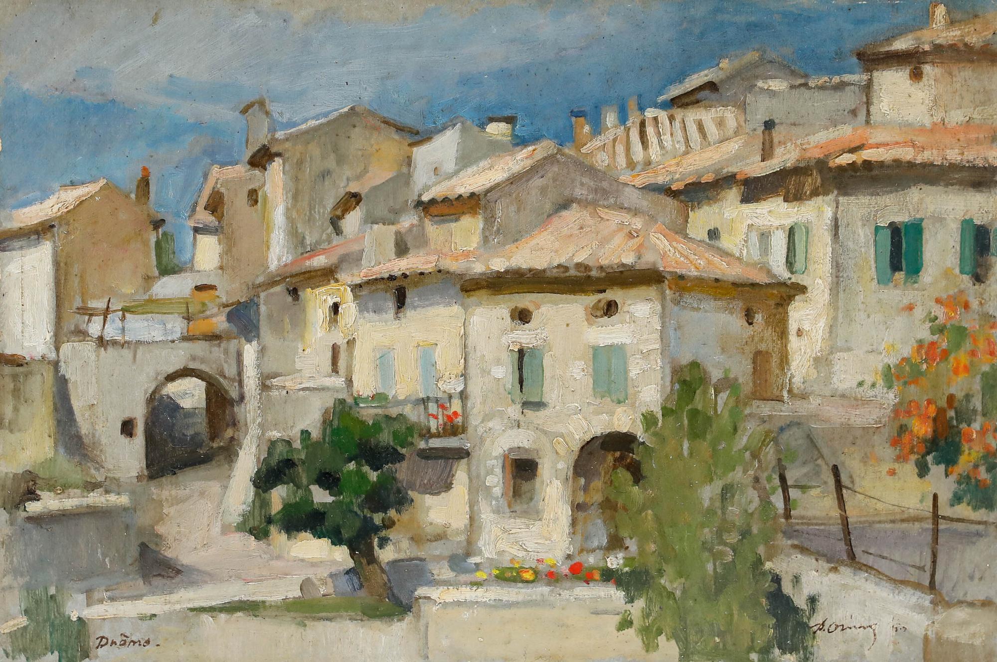 Pieter Oving (1923-2004) - Mid 20th Century Oil, Pont-de-Barret - Painting by Unknown