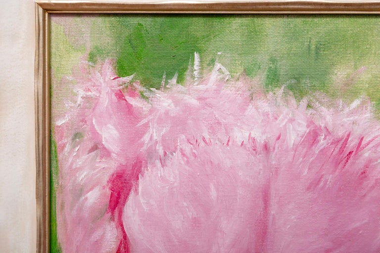 Pink Tulip, 2019 - Modern Painting by Unknown