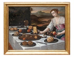 Flemish painter active in Veneto, in the 17th century Banquet scene