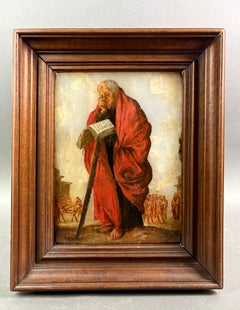 Painting on onyx, San Simone, 17th-century Italian School, Unsigned