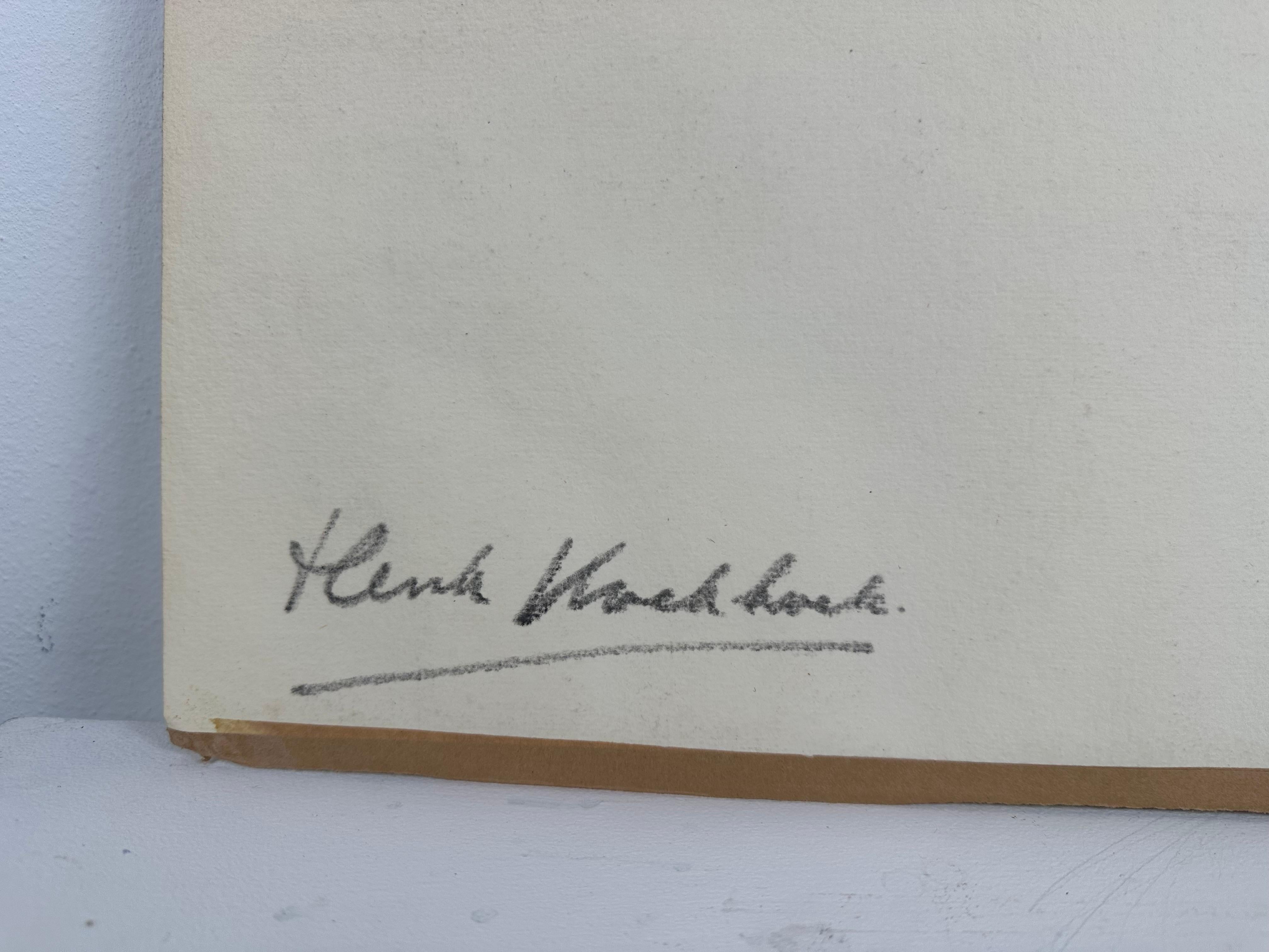 Place de Clichy Paris Stadtbild Mitte des Jahrhunderts arcjitecture Gemälde im Angebot 4