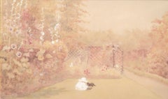 Playing in the Garden with a Cat - Landscape