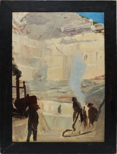 Plein Aire Sketch of the Marble Mountains 1905