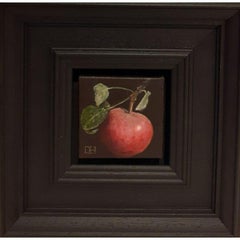 Pocket Wild Apple, Miniature Art, Renaissance Style Painting, Food Art
