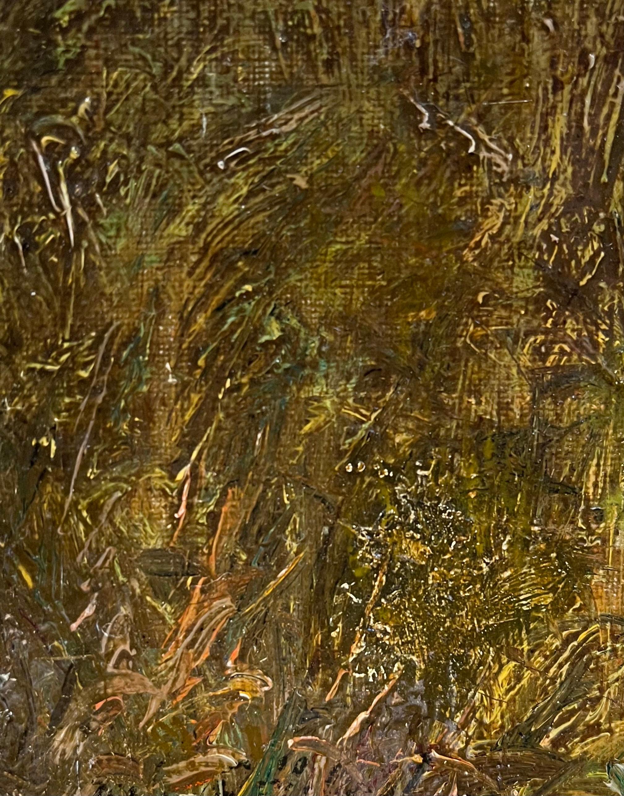 Pointer Dogs - Oil on Canvas - 39x31 cm For Sale 4