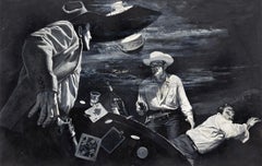Poker Game Confrontation, Likely Illustration for Man's Action, 1959