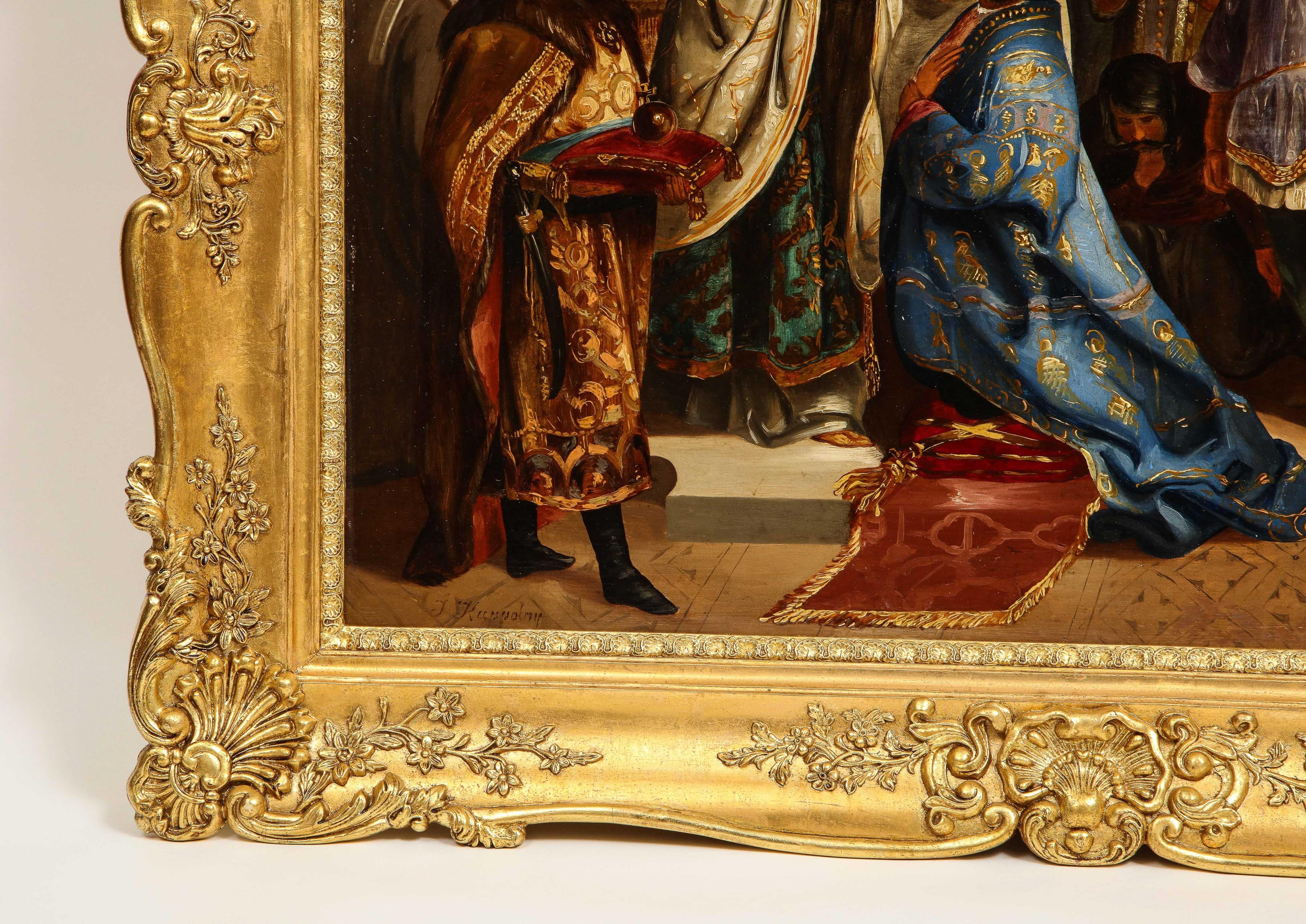 (Polish, 19th Century) Exceptional Quality Oil on Tin Painting 