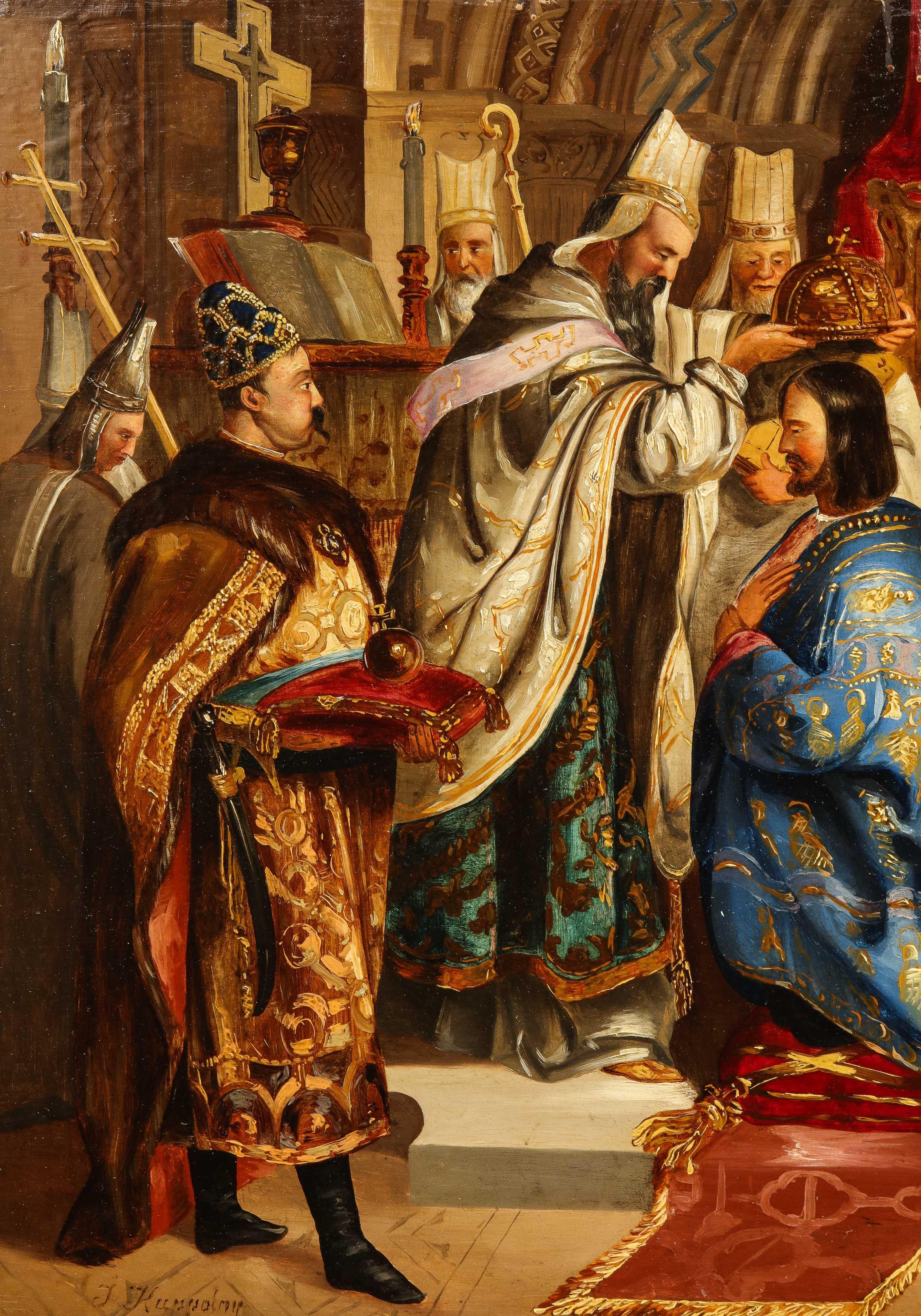 (Polish, 19th Century) Exceptional Quality Oil on Tin Painting 