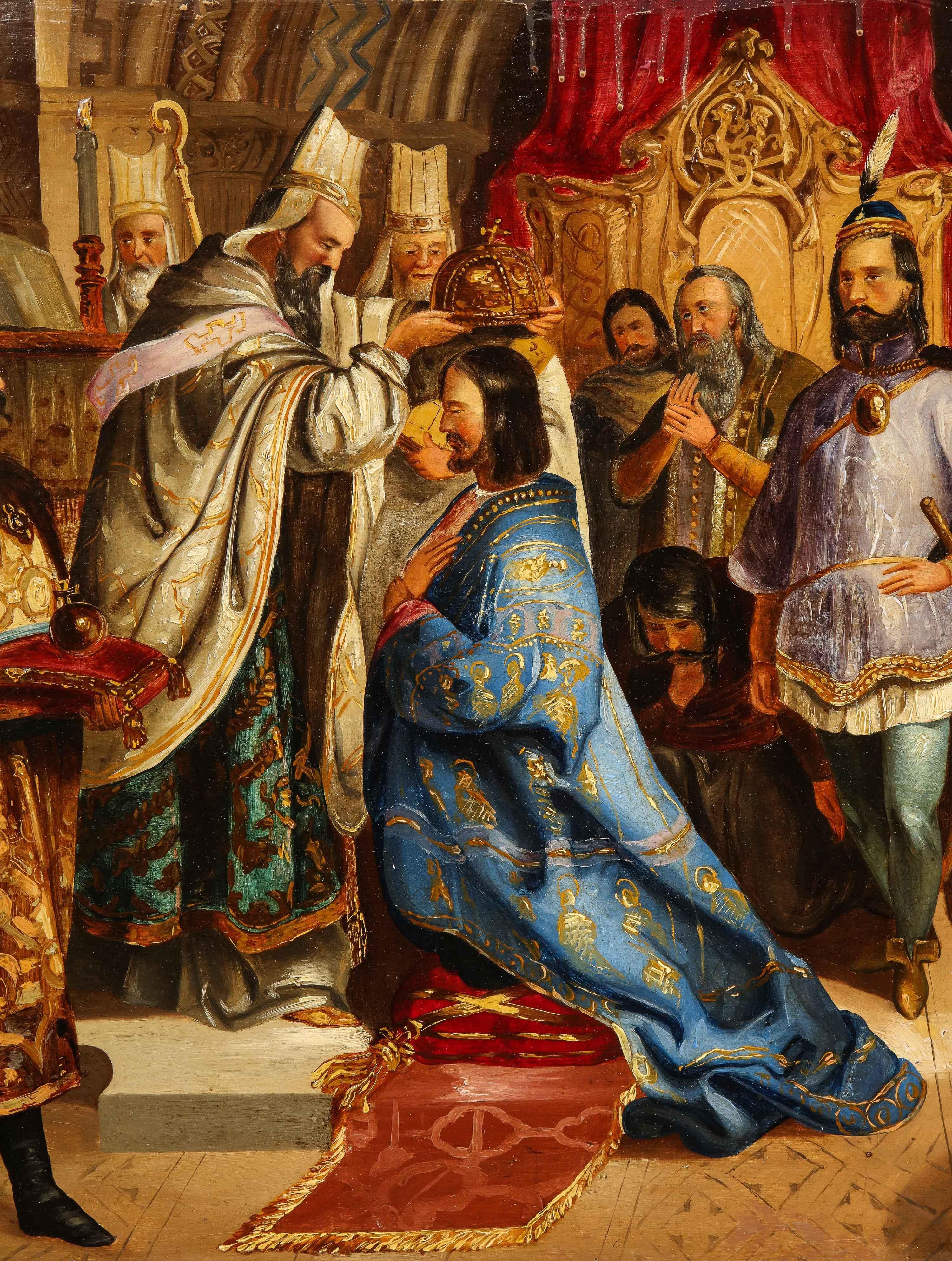 (Polish, 19th Century) Exceptional Quality Oil on Tin Painting 