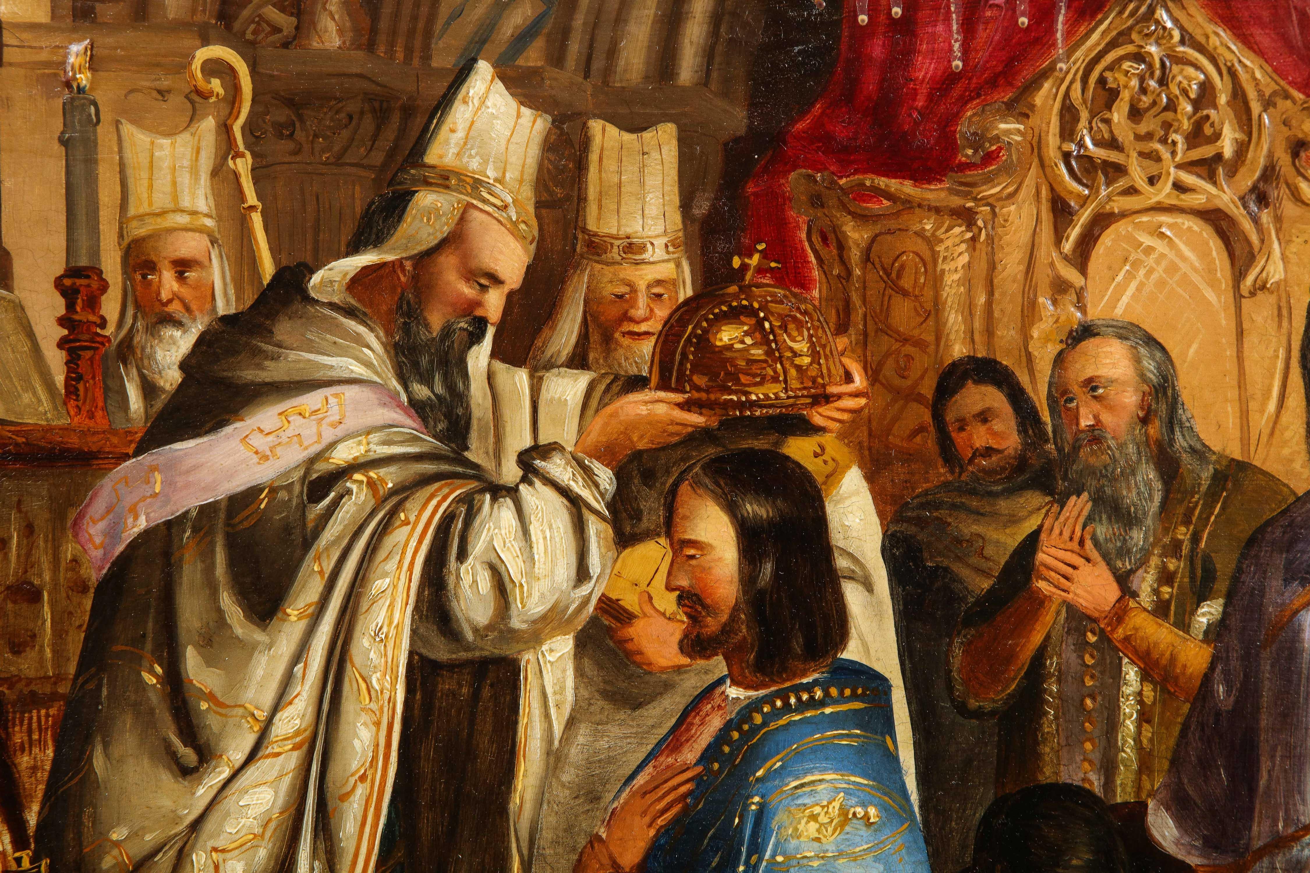 (Polish, 19th Century) Exceptional Quality Oil on Tin Painting 