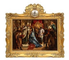 (Polish, 19th Century) Exceptional Quality Oil on Tin Painting "Coronation"