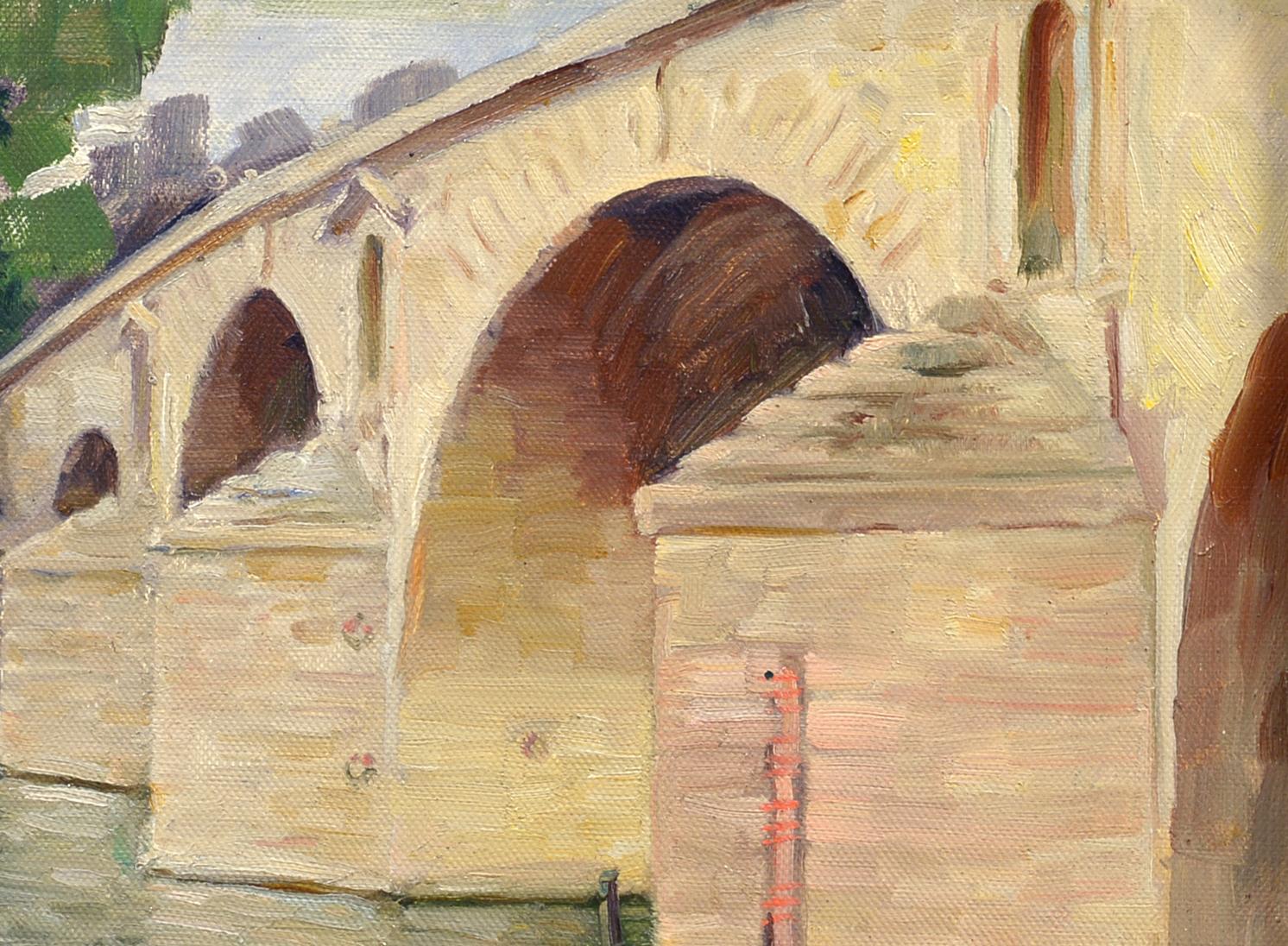 Pont Neuf, Paris, French Impressionist, late 19th/early 20th century, Cityscape For Sale 1
