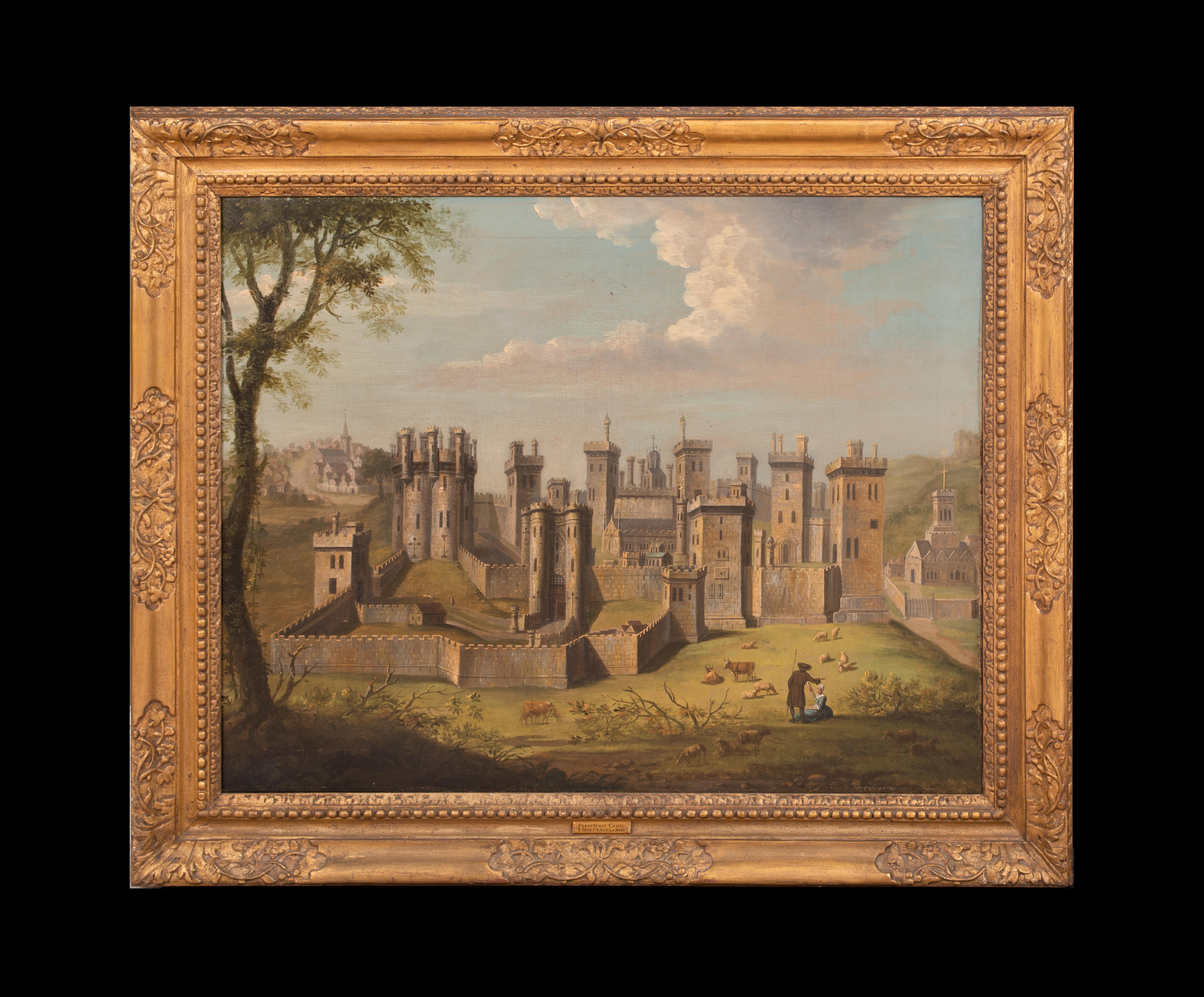 Castello di Pontefract, XVII secolo  JORI Hoefnagel (1542-1601) - Painting di Unknown