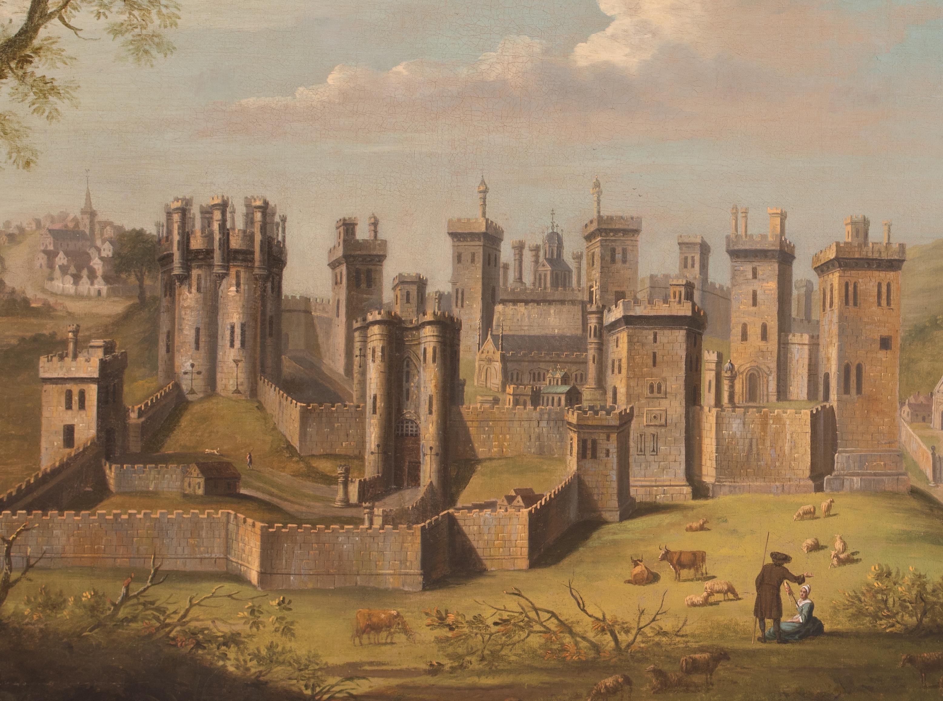 Castello di Pontefract, XVII secolo  JORI Hoefnagel (1542-1601) in vendita 1
