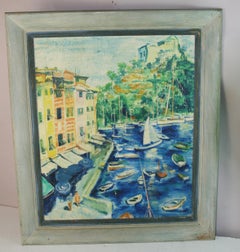 Portofino Italy Harbour Landscape Painting