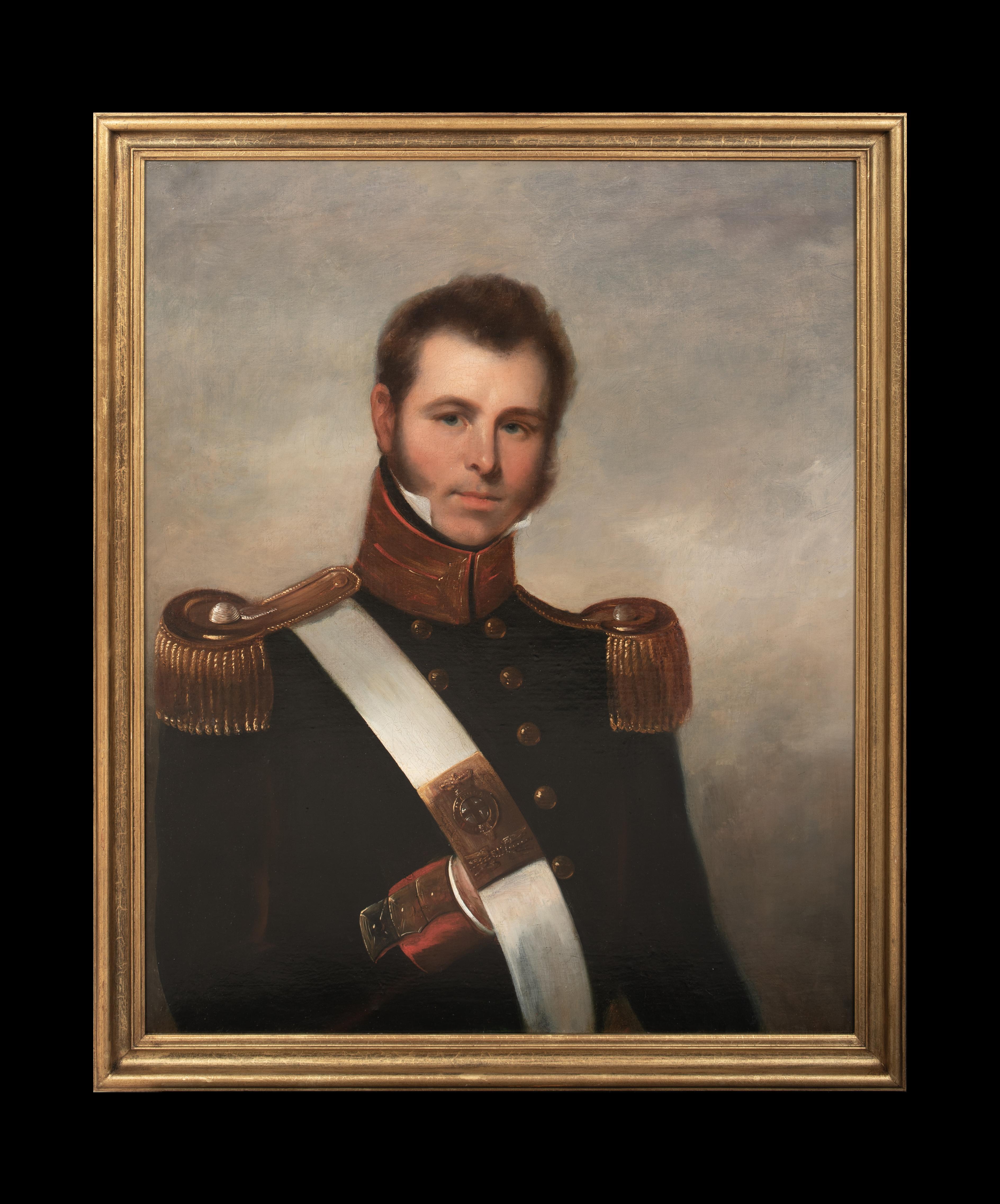 Portrait du capitaine Thomas Frederick Simmons (1890-1942), gouverneur de Malte et de Waterloo - Painting de Unknown