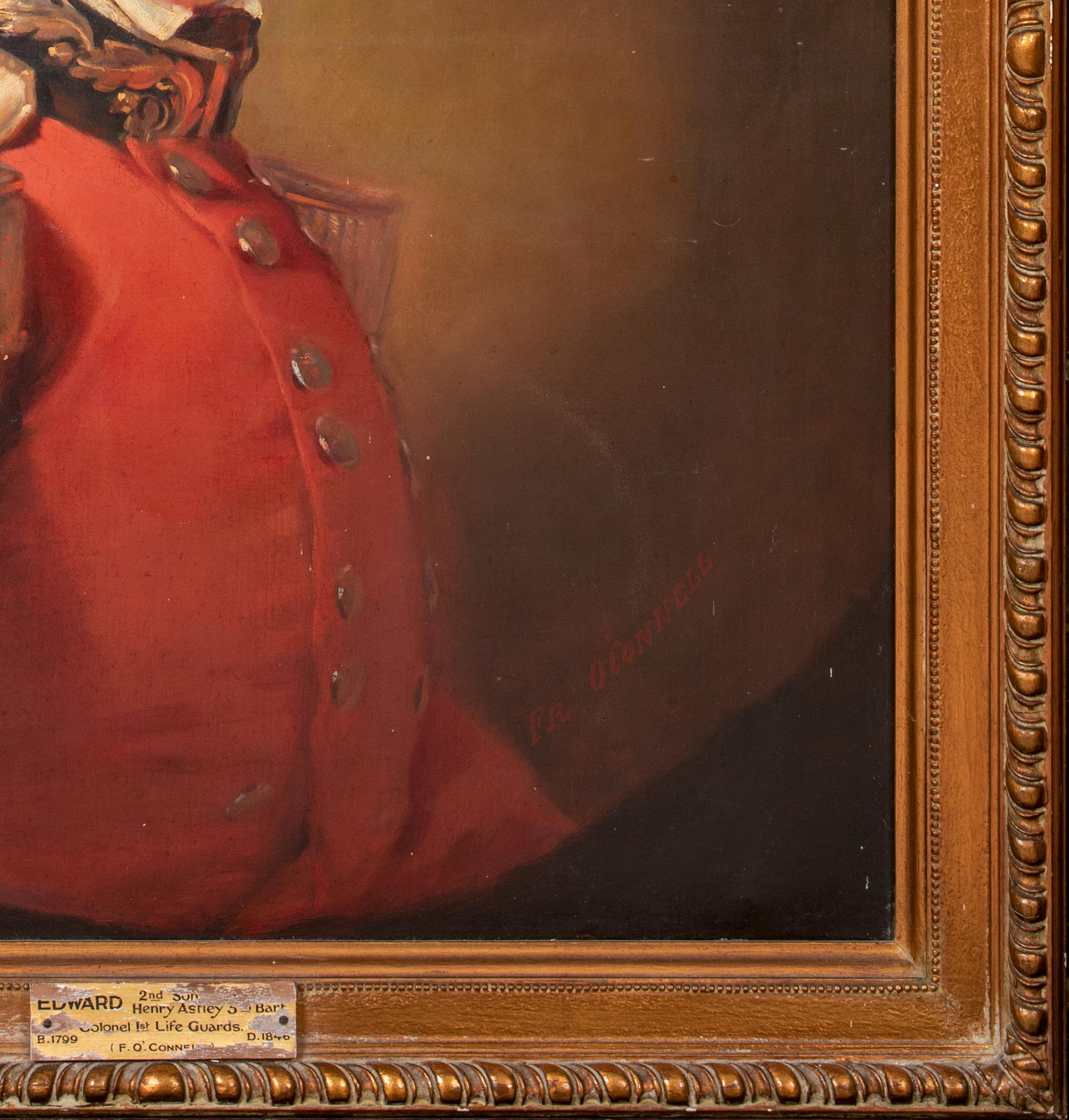 Portrait Colonel Edward Astley 1st Royal Life Guards, 19th Century    For Sale 1