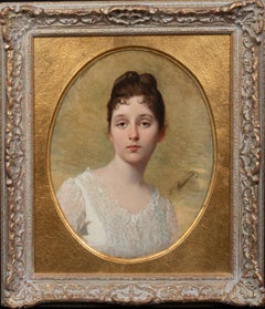 Porträt von Jeune Fille, 19. Jahrhundert