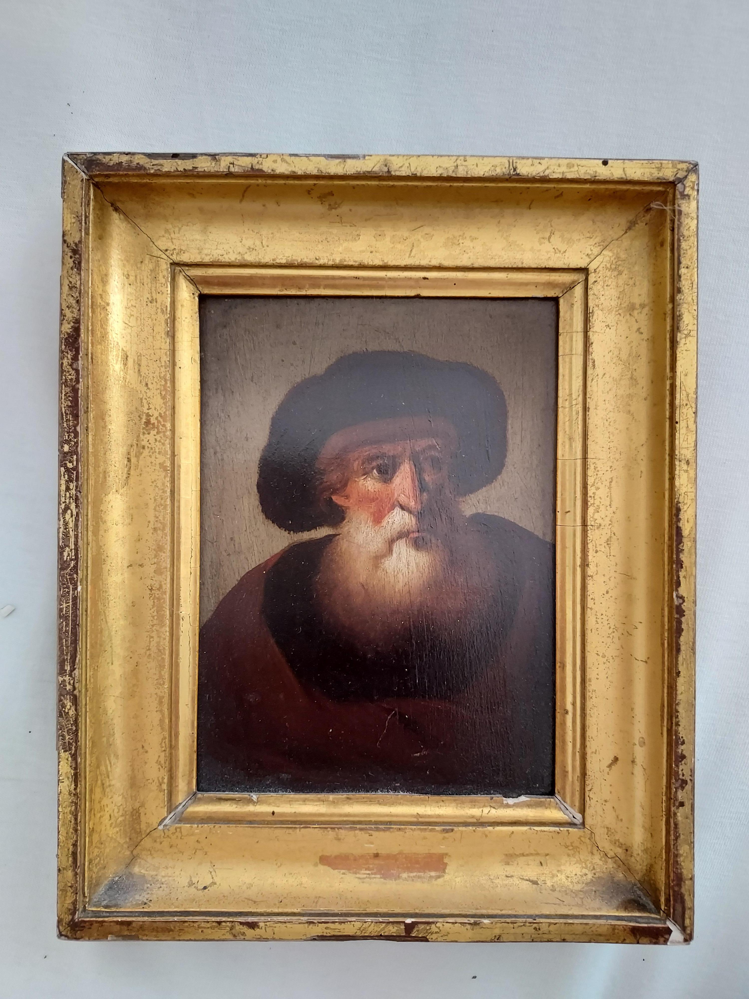 Portrait d'Homme Barbu - Painting by Unknown