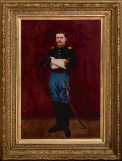 Antique Portrait General George Brinton McClellan (1826-1885), 19th Century 