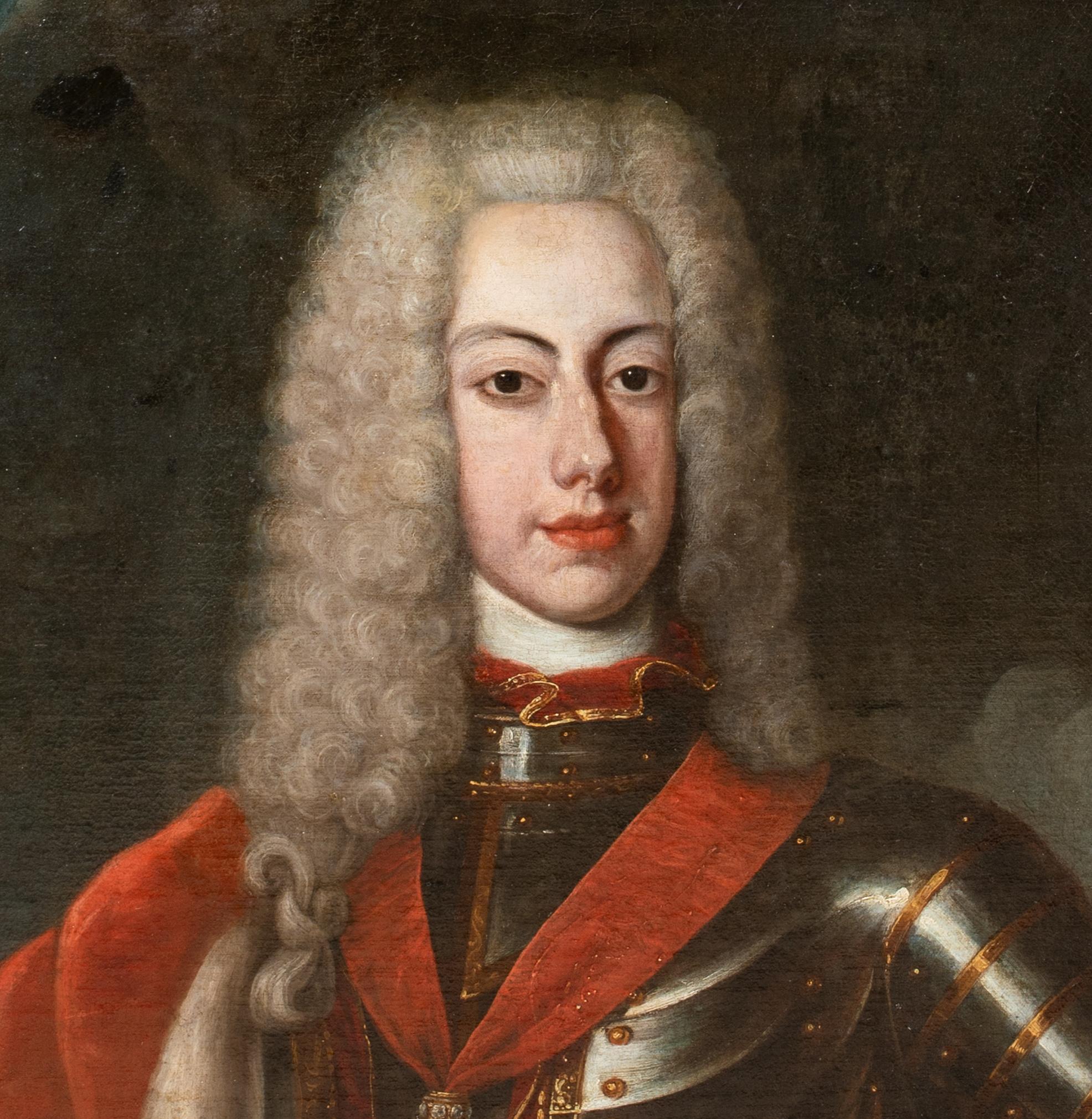 Portrait de l'empereur romain Charles VI (1685-1740), 18ème siècle Franz De Backer en vente 3