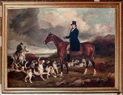Portrait John Vivian (1745-1826) Master of The Four Burrow Hounds 19th Century