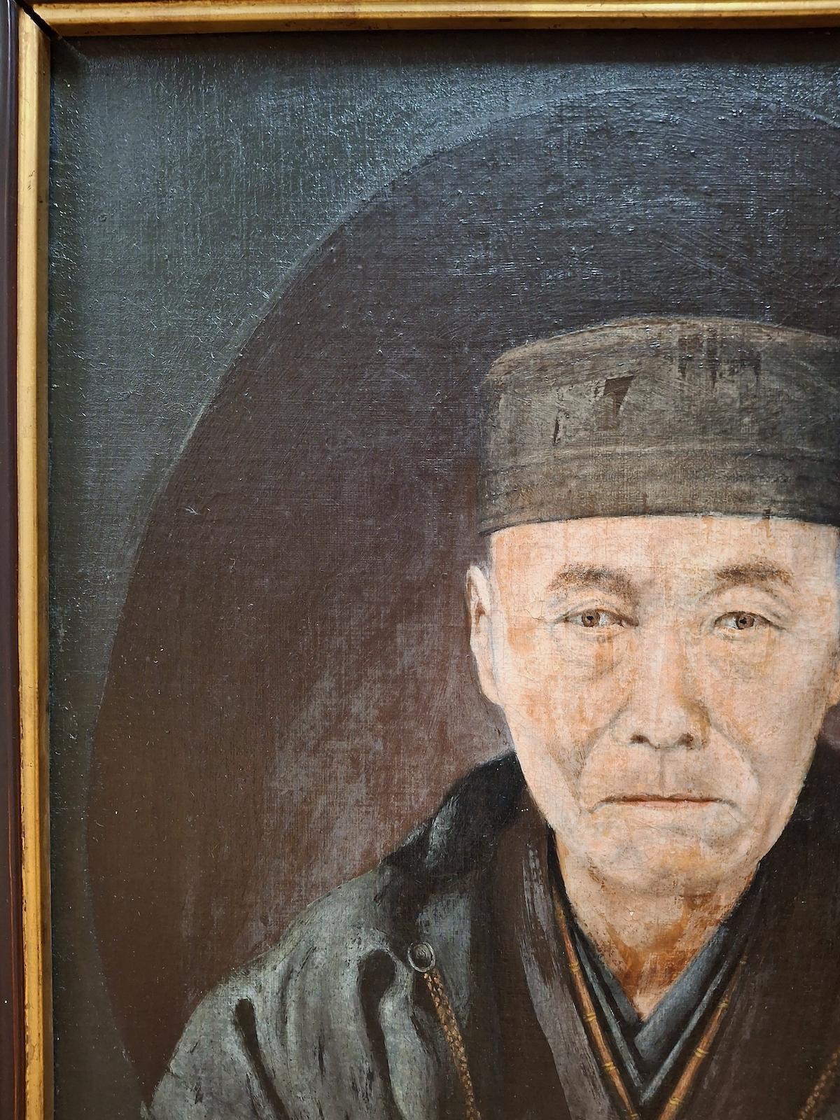 Ritratto di un gentiluomo giapponese del XIX secolo - Painting di Unknown