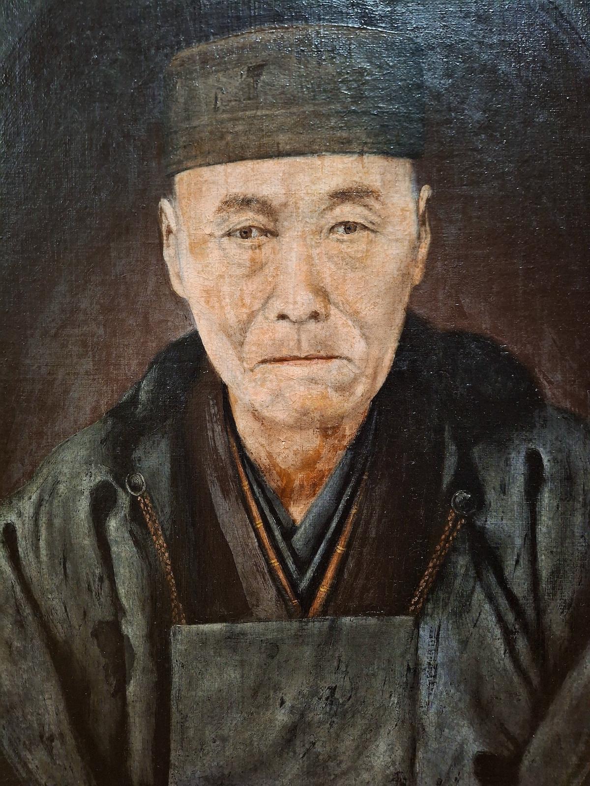 Ritratto di un gentiluomo giapponese del XIX secolo - Painting Altro stile artistico di Unknown
