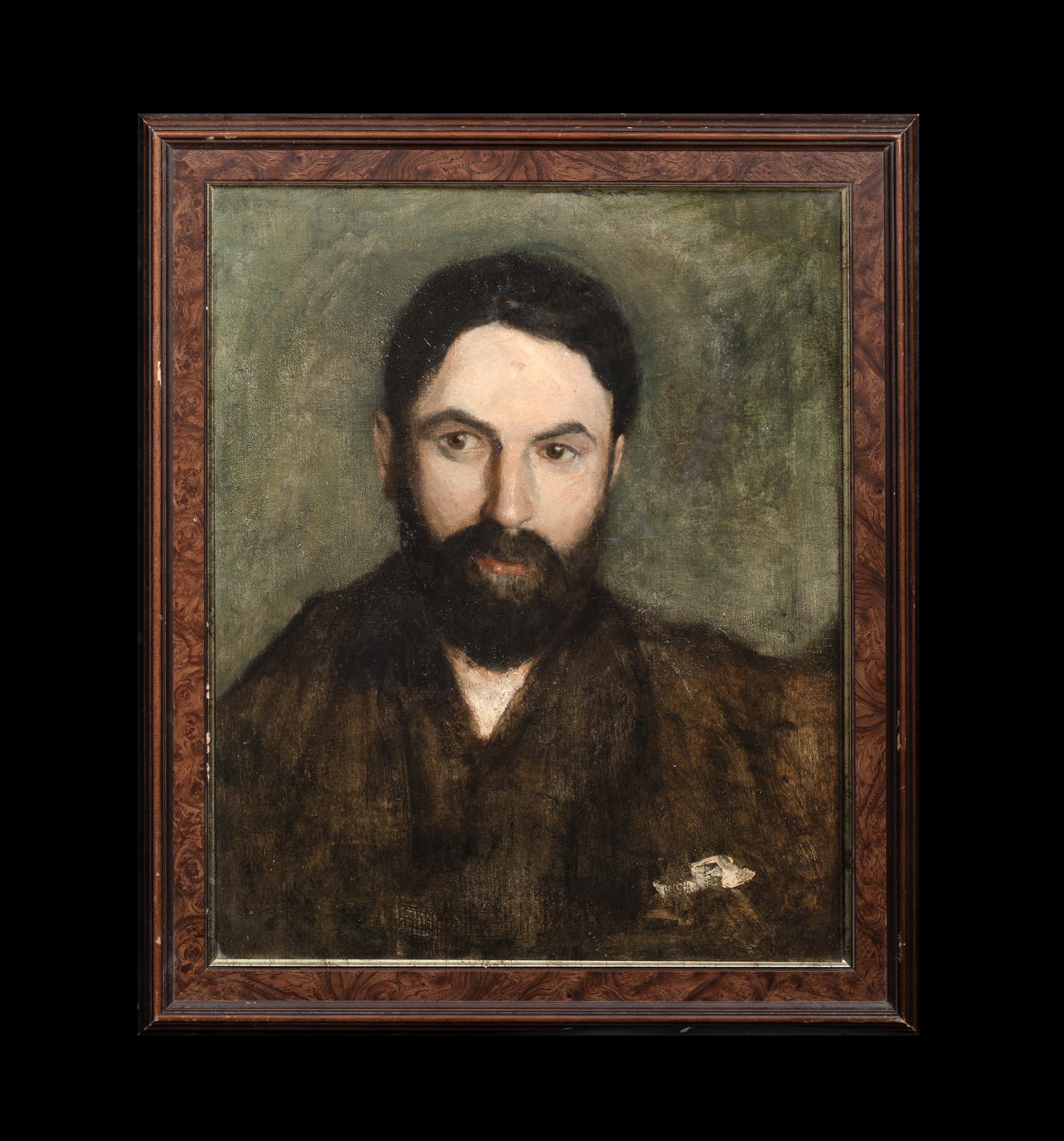 Portrait of a Bearded Gentleman, 19th Century School of Edgar Degas (1834-1917) – Painting von Unknown