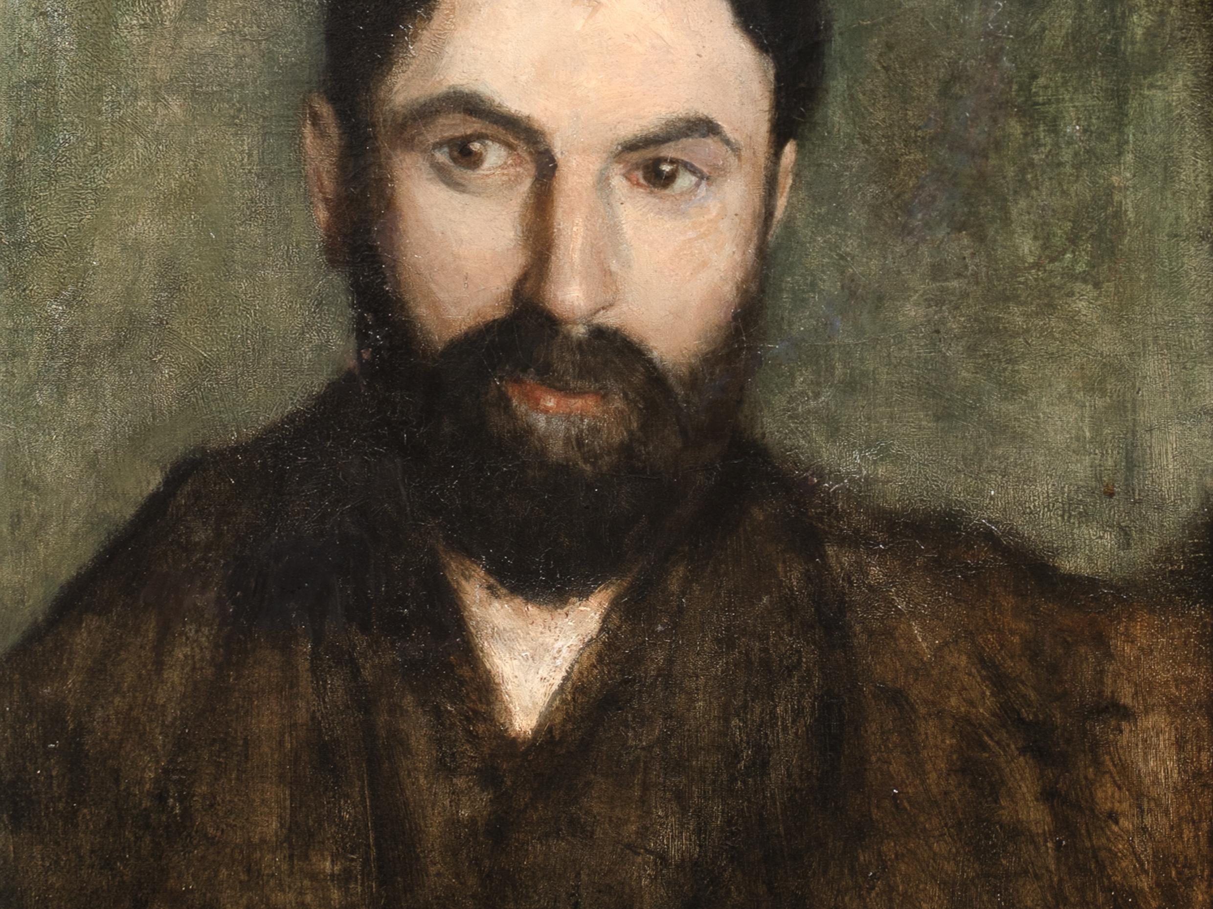 Portrait of a Bearded Gentleman, 19th Century School of Edgar Degas (1834-1917) im Angebot 2