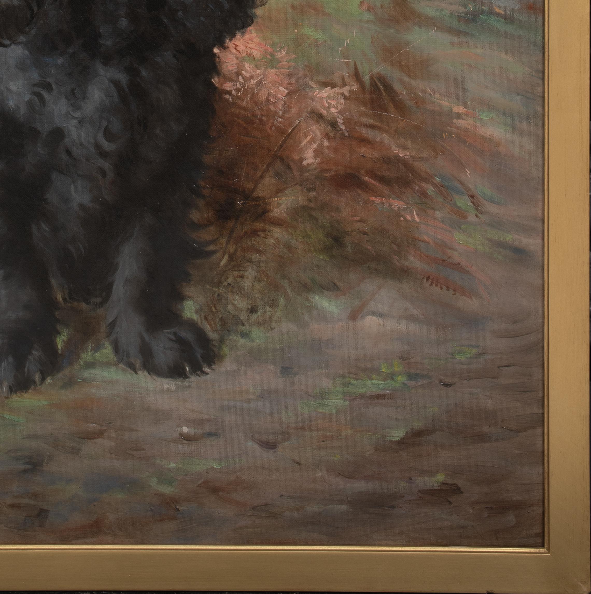 Ritratto di un Cocker Spaniel nero, XIX secolo  di Lilian Cheviot (1864-1932) 1