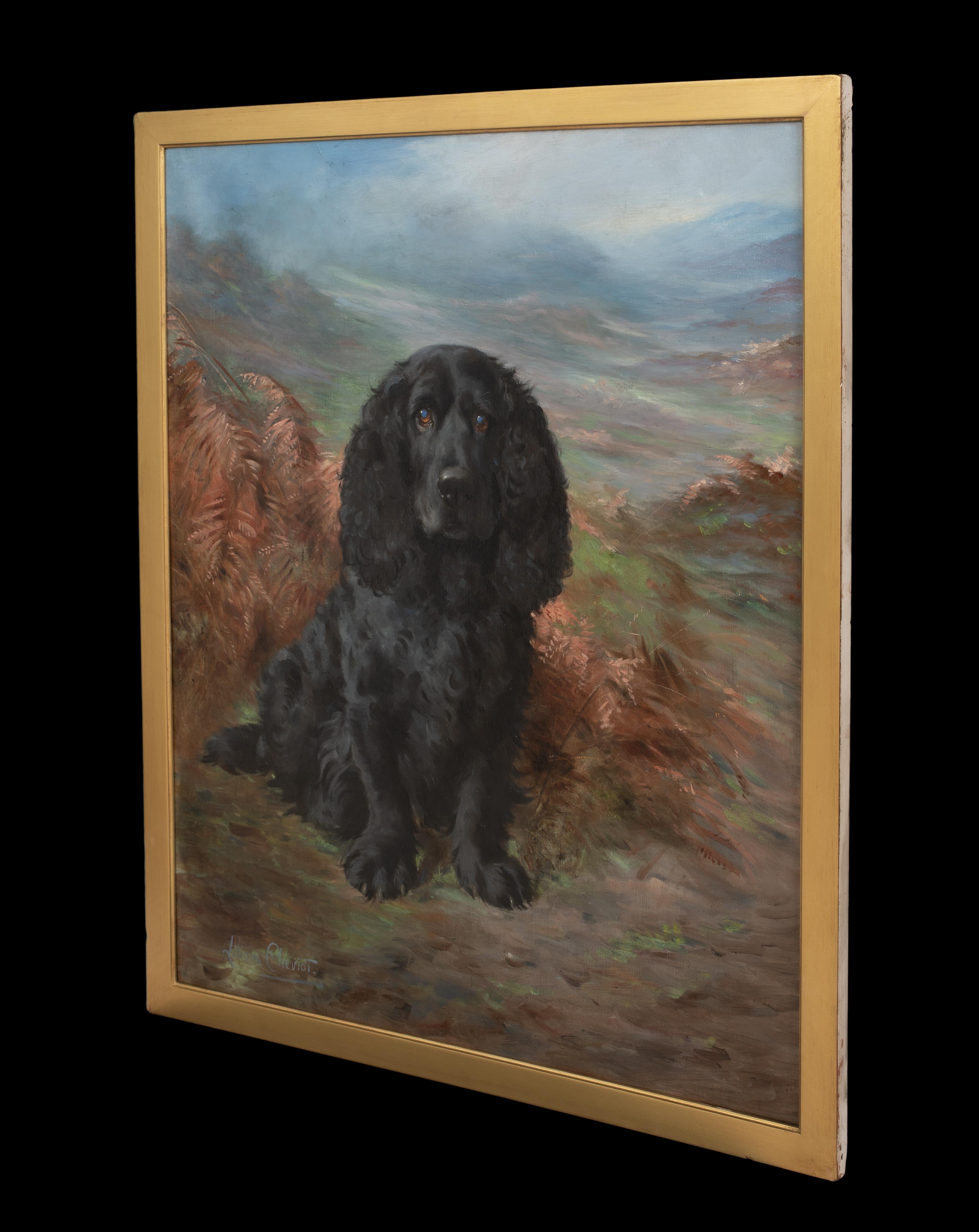 Ritratto di un Cocker Spaniel nero, XIX secolo  di Lilian Cheviot (1864-1932) 5