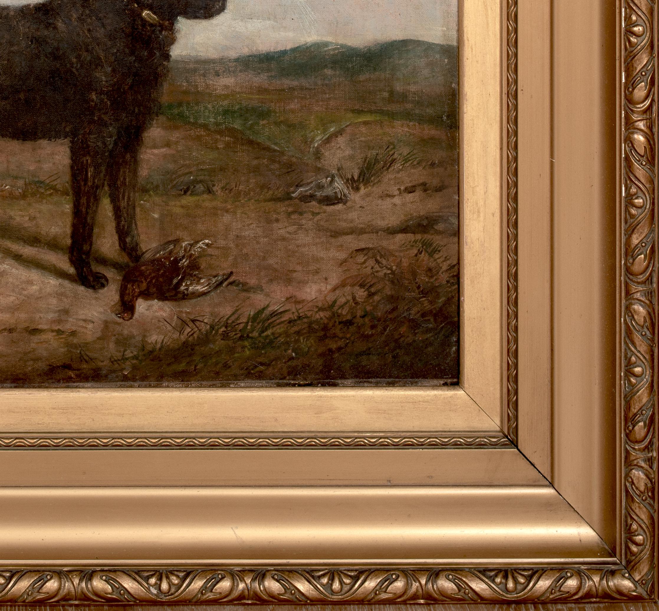 Portrait d'un labrador noir, 19e siècle

par Collender Goldsmith (britannique)

Grand portrait anglais du XIXe siècle d'un labrador noir dans un paysage, huile sur toile de Collender Goldsmith. Excellente qualité et condition, signée et présentée