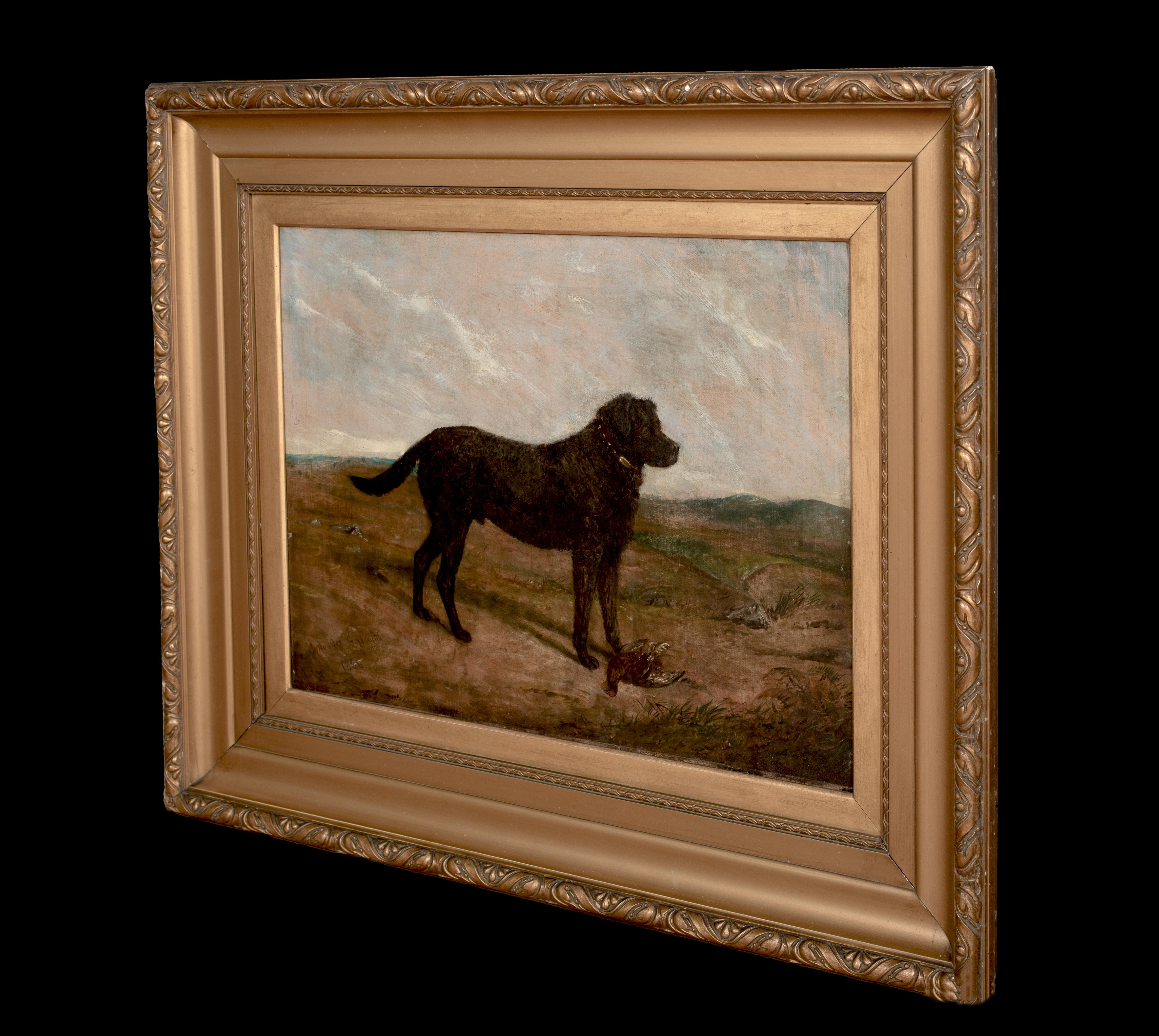 Portrait d'un labrador noir, 19e siècle  par Collender Goldsmith en vente 4