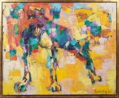 Portrait Of A Boxer Dog, dated 1960 by John Battenberg (1936-2013)
