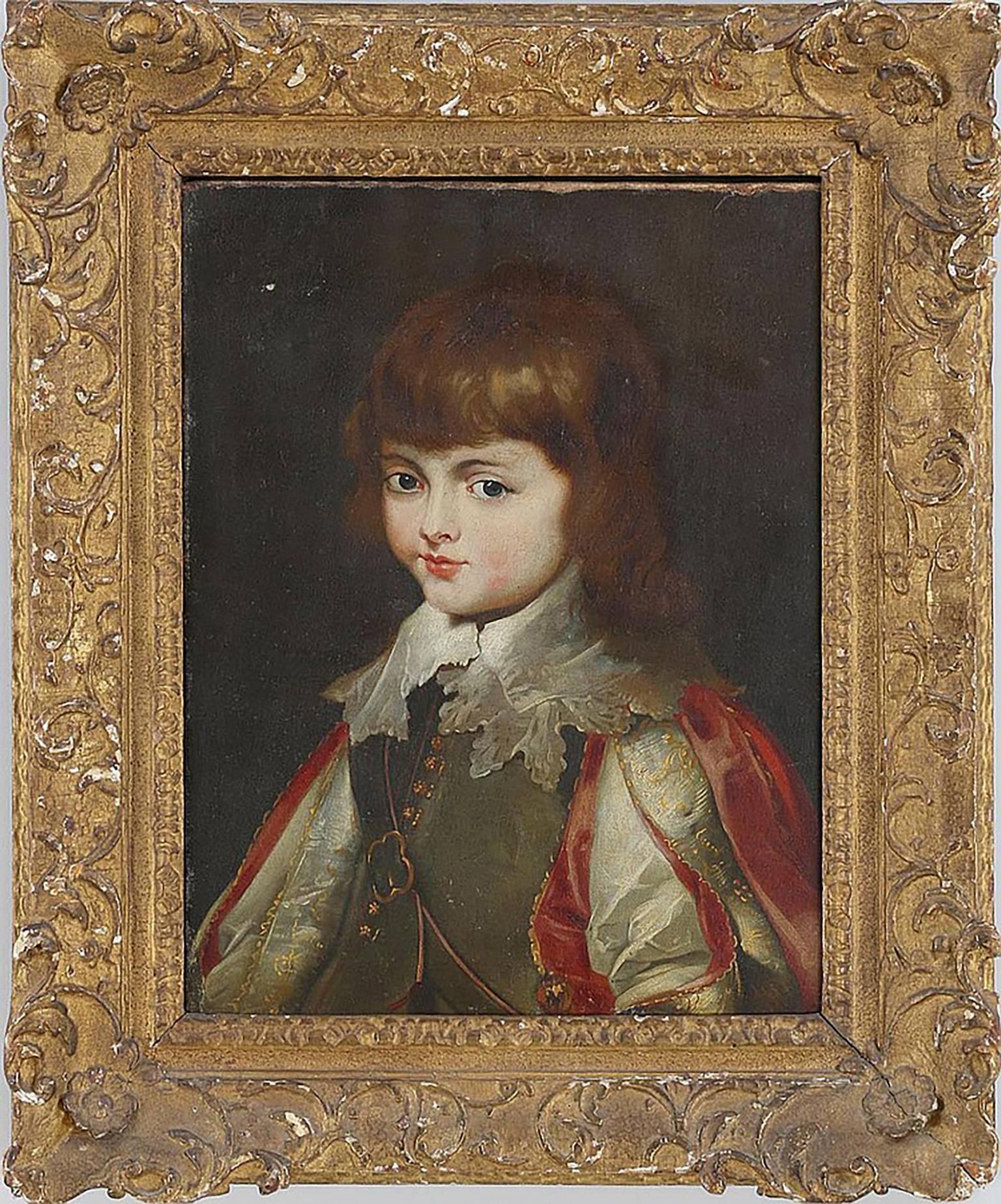 Unknown Portrait Painting - Portrait of a Boy Continental School, 18th Century