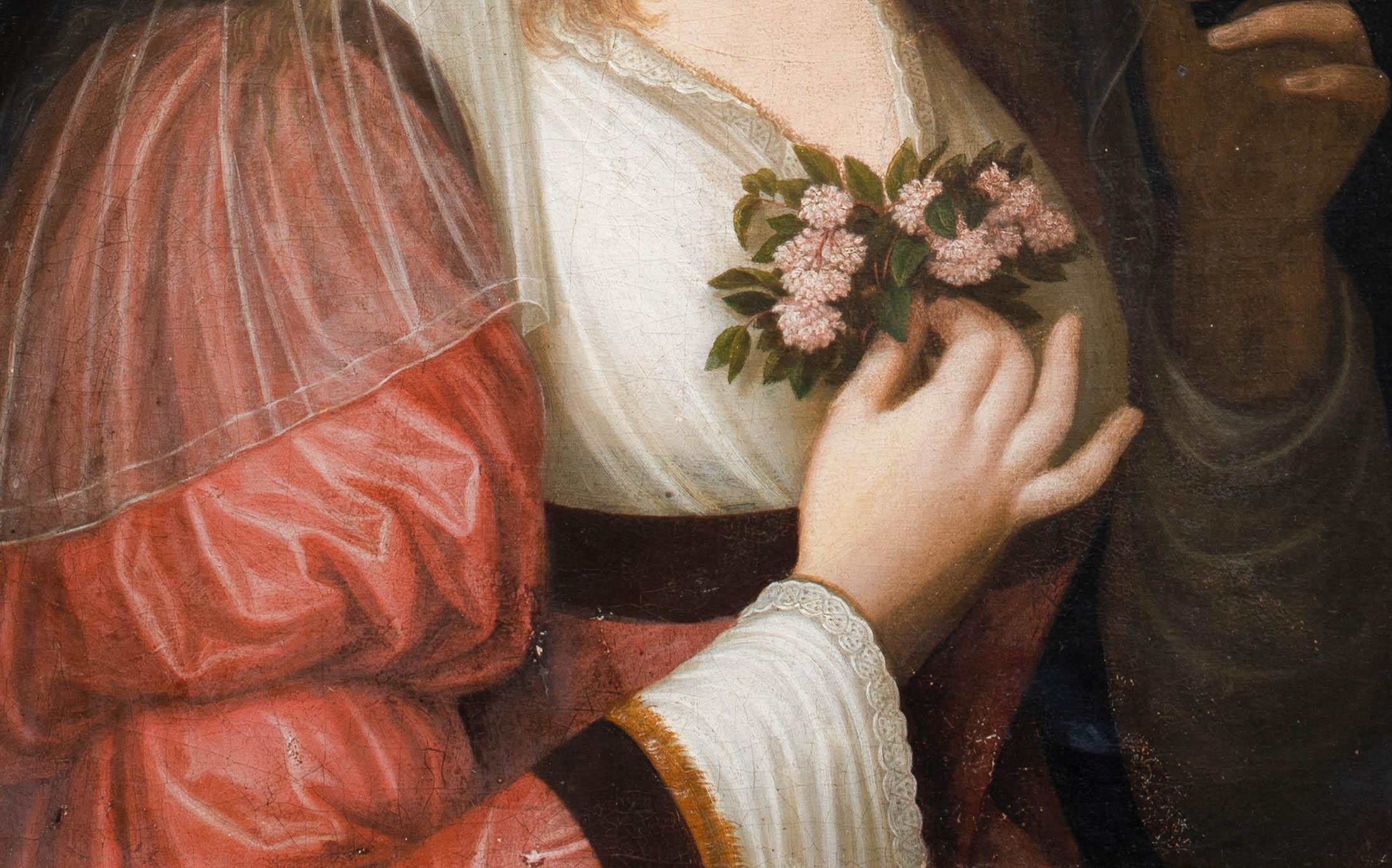 Ritratto di una sposa, XVII secolo  - Scuola Europea - stencil di Christies 2
