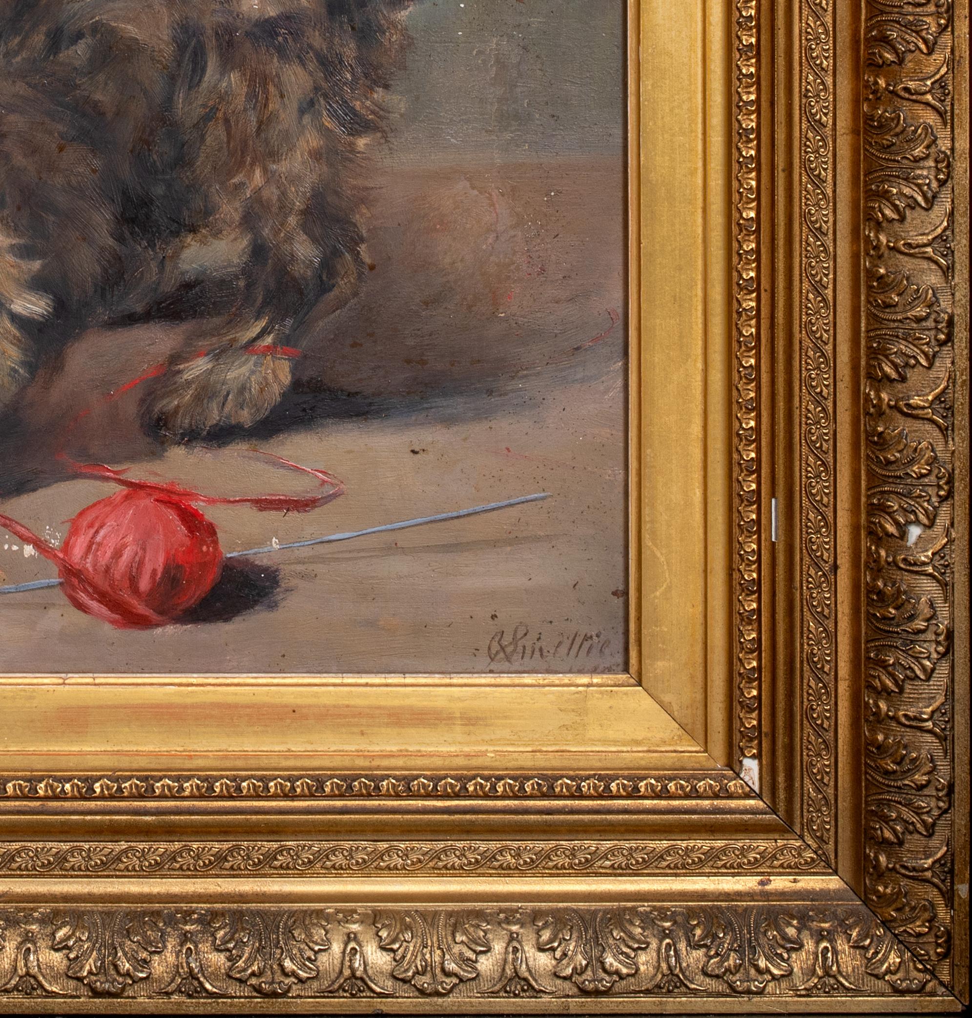 Portrait Of A Cairn Terrier Puppy Playing, 19th Century

by Robert Smellie (1850-1908)

19th Century Portrait of a Cairn Terrier puppy, oil on canvas by Robert Smellie. Excellent quality and condition example of the artists work. Some minor surface