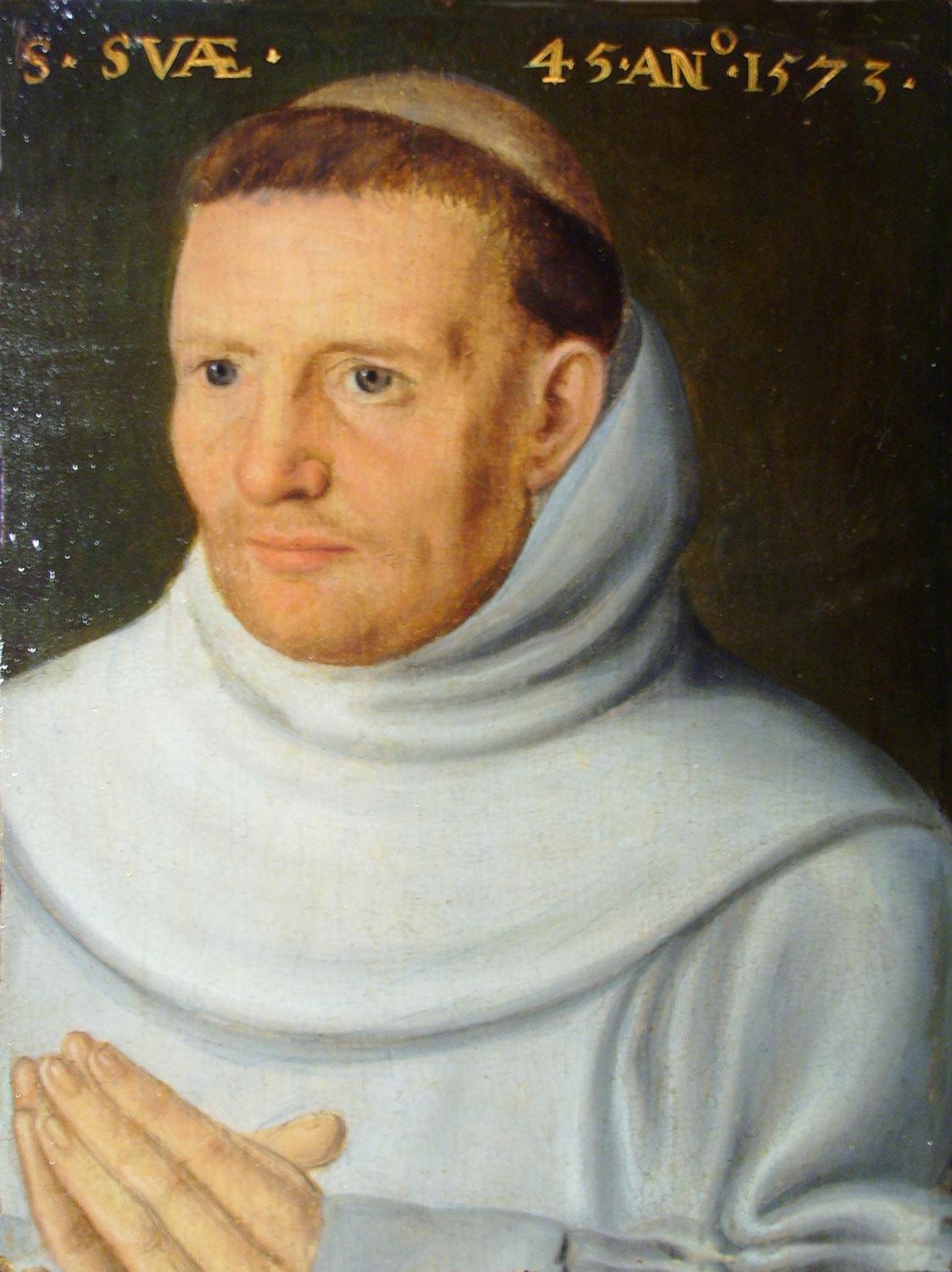 Unknown Portrait Painting - Portrait of a Carthusian Monk