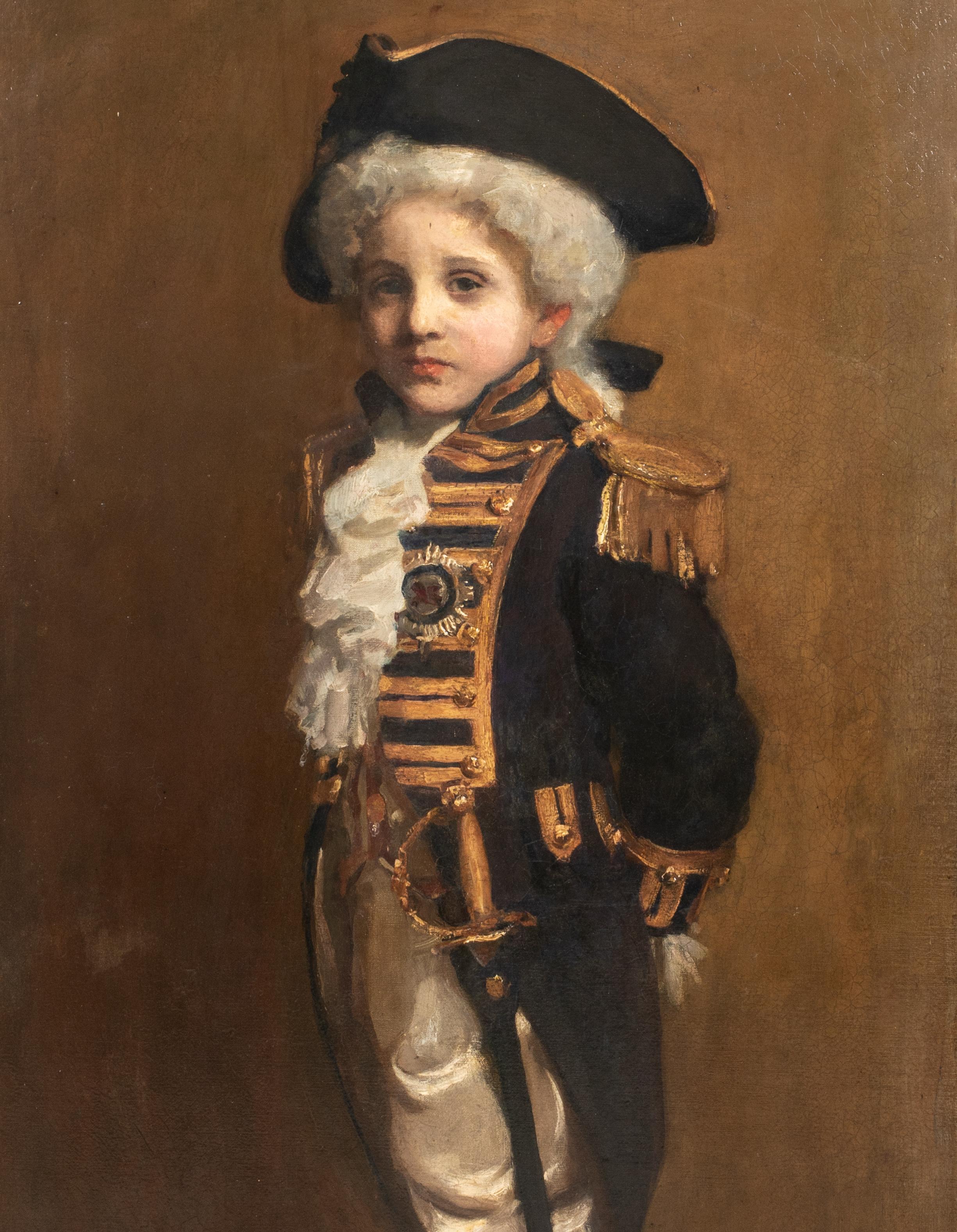  Portrait Of A Child As Lord Nelson, 19th Century   FRANK THOMAS COPNALL For Sale 1