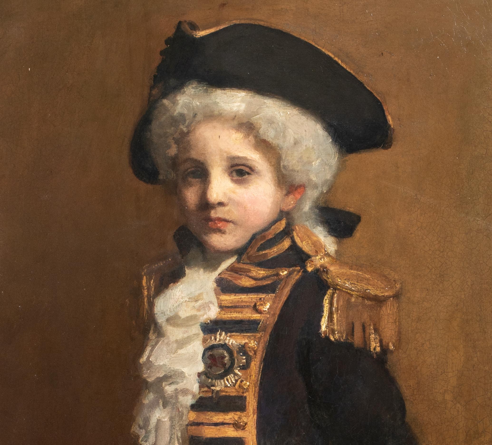  Portrait Of A Child As Lord Nelson, 19th Century   FRANK THOMAS COPNALL For Sale 2