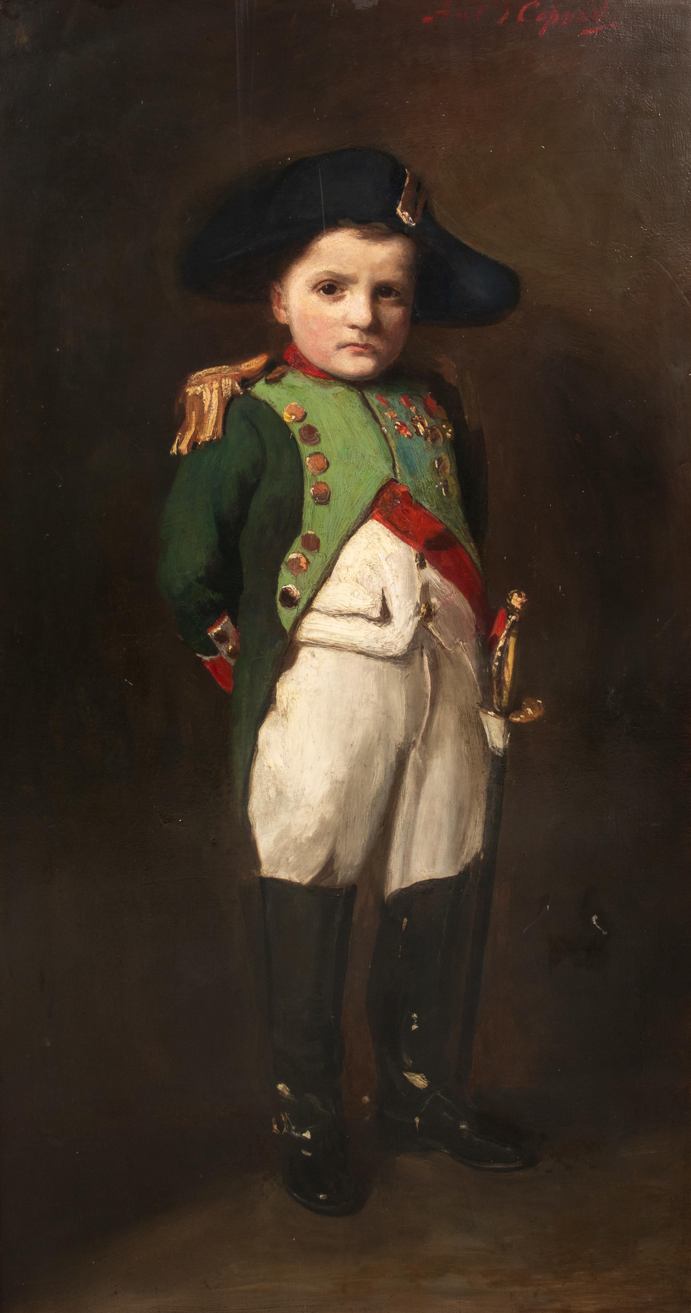 Portrait d'un enfant en Napoléon Bonaparte, 17e siècle 

FRANK THOMAS COPNALL (1870-1949) - une paire

Grand portrait du 19e siècle d'un enfant représenté sous les traits de Napoléon Bonaparte, huile sur toile de Frank Thomas Copnall. Exemple majeur
