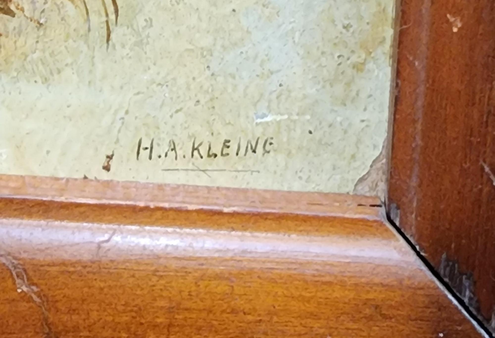 Portrait of a Chow Chow, Late 19th Century Dog Painting, Slightly Naive - Brown Animal Painting by Unknown