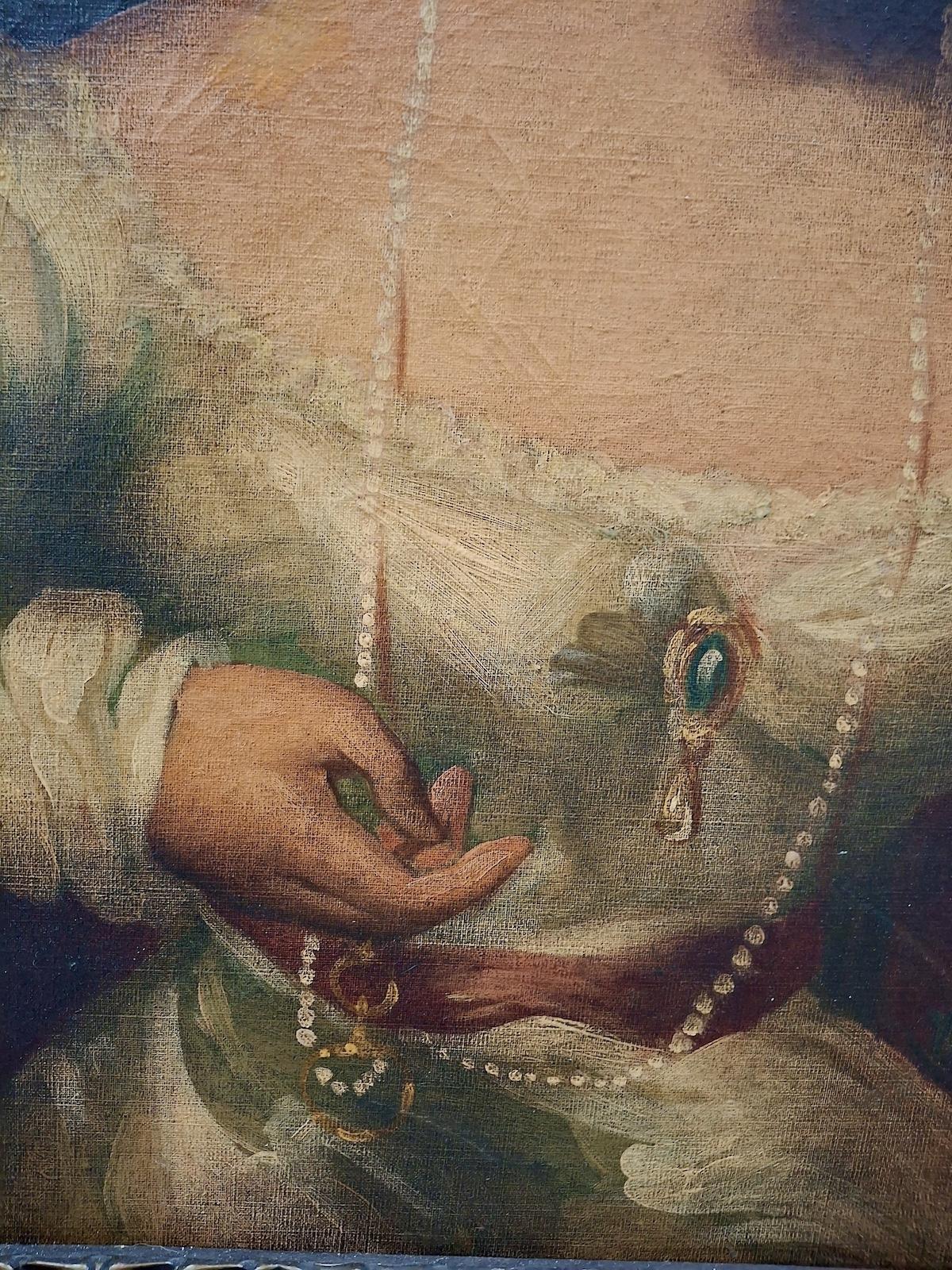 Portrait d'une beauté classique du 19e siècle en vente 1