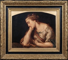 Portrait Of A Classical Maiden, 19th Century  Pre-Raphaelite School